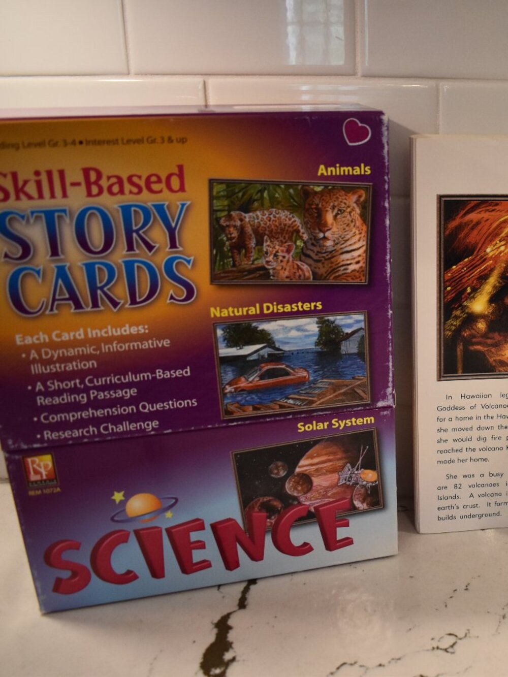 Homeschool Skill-Based Science Story Cards: Natural Disasters & Solar System